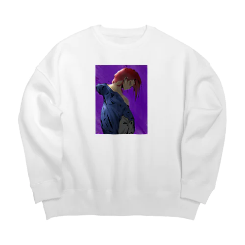 オリジナルの絵！ Big Crew Neck Sweatshirt