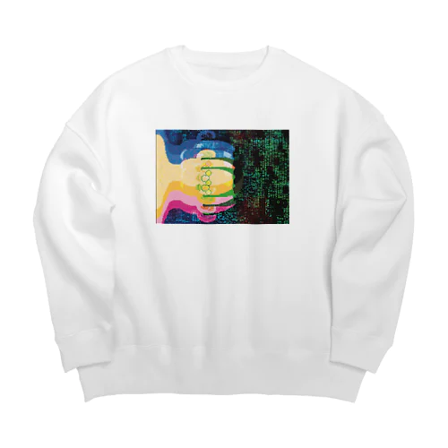 電脳新皮質 Big Crew Neck Sweatshirt