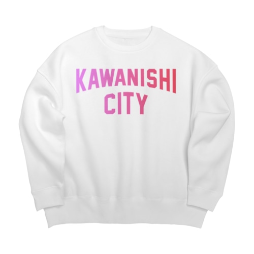 川西市 KAWANISHI CITY Big Crew Neck Sweatshirt