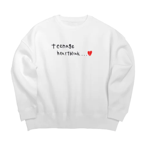 teenage heartbreak Big Crew Neck Sweatshirt