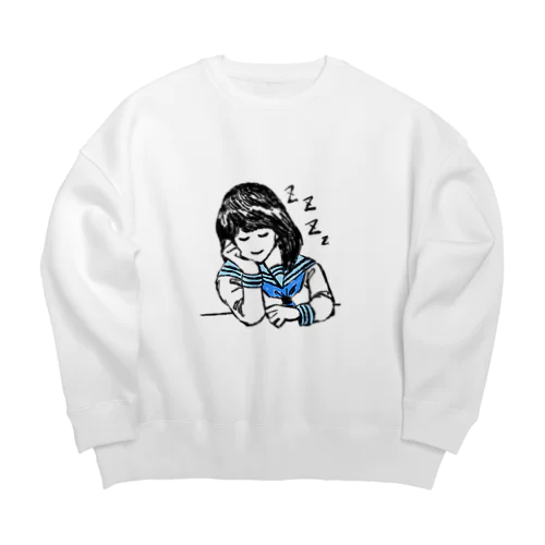 5時限目の休憩 Big Crew Neck Sweatshirt