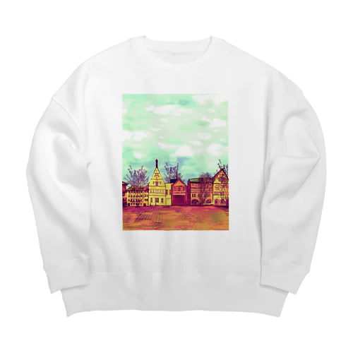 絵画のような街（秋色） Big Crew Neck Sweatshirt