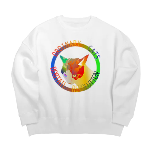 Ordinary Cats04h.t.(夏) Big Crew Neck Sweatshirt