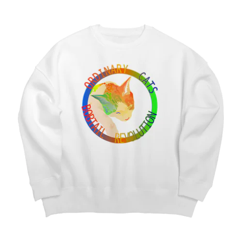 Ordinary Cats07h.t.(夏) Big Crew Neck Sweatshirt