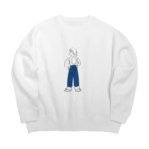 デニムガール Big Crew Neck Sweatshirt