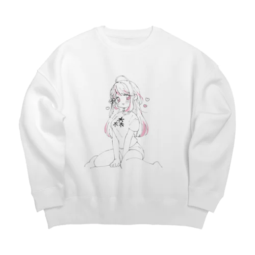 森Tビッグシルエットスウェット【夢幻めろ】 Big Crew Neck Sweatshirt