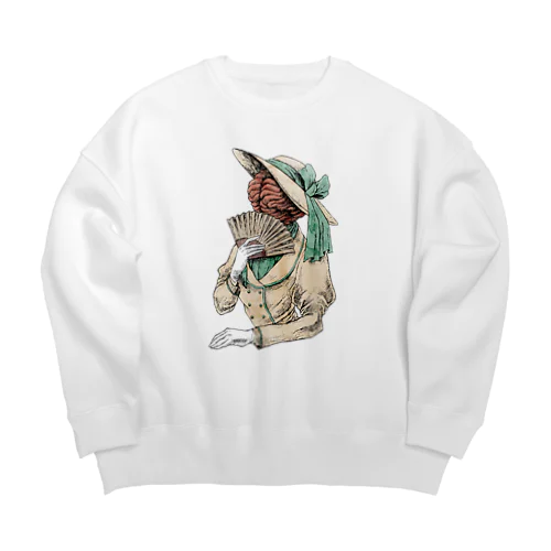 脳婦人 Big Crew Neck Sweatshirt