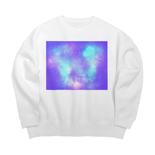 ギャラクシー宇宙 Big Crew Neck Sweatshirt