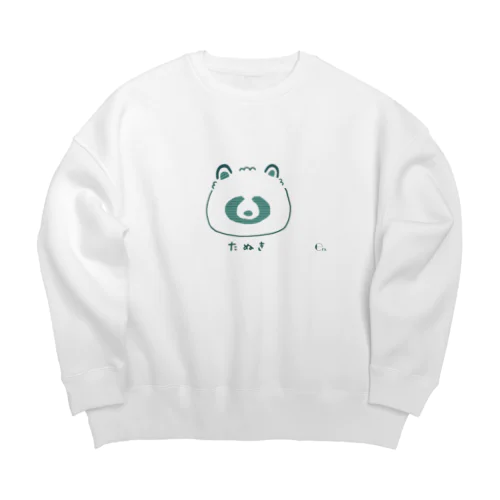 緑たぬき Big Crew Neck Sweatshirt