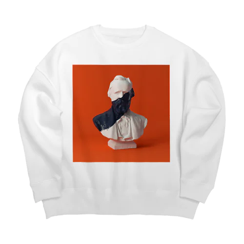 paint on Gypsum statue [04] Big Crew Neck Sweatshirt