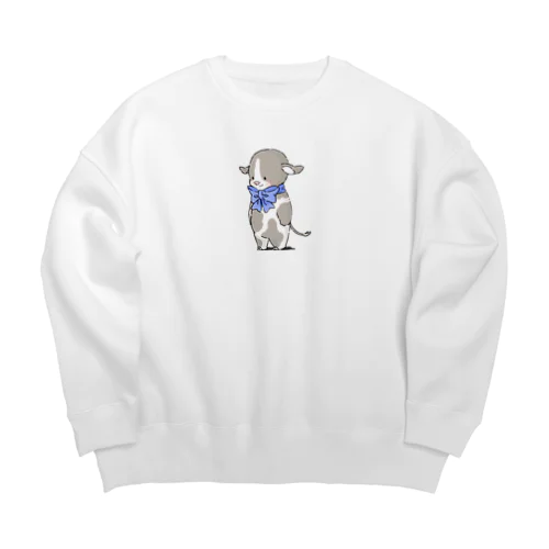 うしまろ Big Crew Neck Sweatshirt