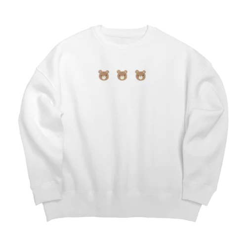 くまならべ Big Crew Neck Sweatshirt