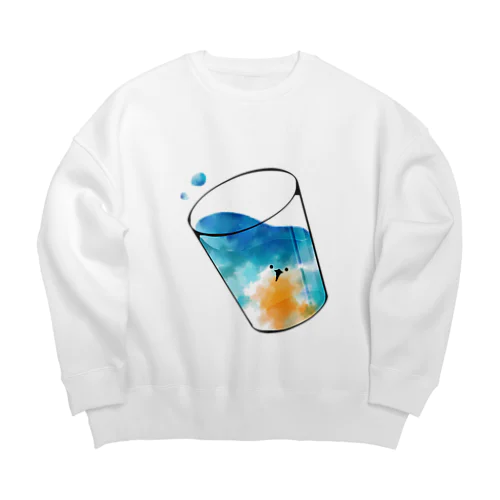 kawasemi Big Crew Neck Sweatshirt