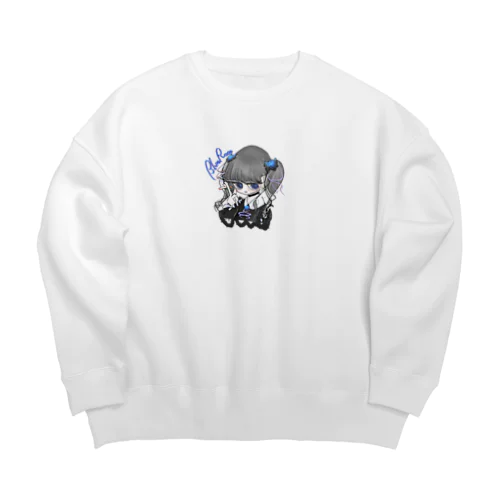 青バラ病みガール Big Crew Neck Sweatshirt