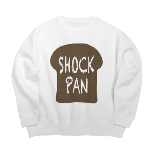 パンシルエットSHOCK PAN(茶) Big Crew Neck Sweatshirt