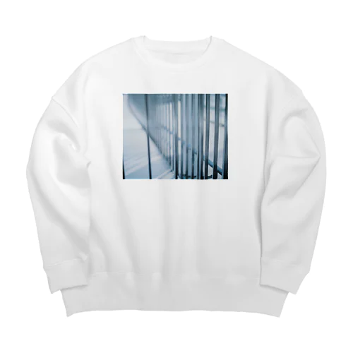 淡く輝く柵 Big Crew Neck Sweatshirt