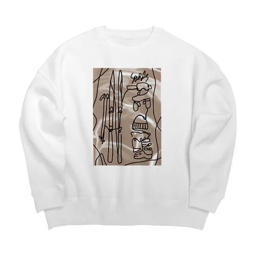 SPUR/ｓ（ニュアンス）ビッグシルエットスウェット Big Crew Neck Sweatshirt