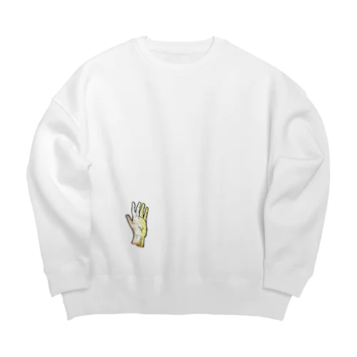 左利きアピール　左利きが好き　　 Big Crew Neck Sweatshirt