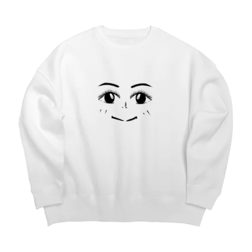 フェイス☆ Big Crew Neck Sweatshirt