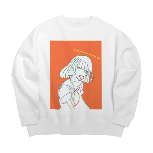 ざまーみろ Big Crew Neck Sweatshirt