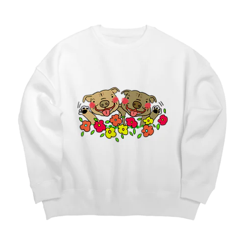 陽気なピットブル兄妹ダディ・ソフィー Big Crew Neck Sweatshirt