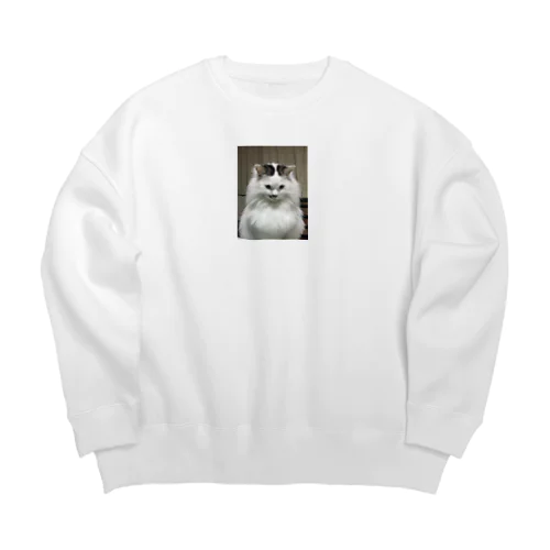 かわいいねこ Big Crew Neck Sweatshirt