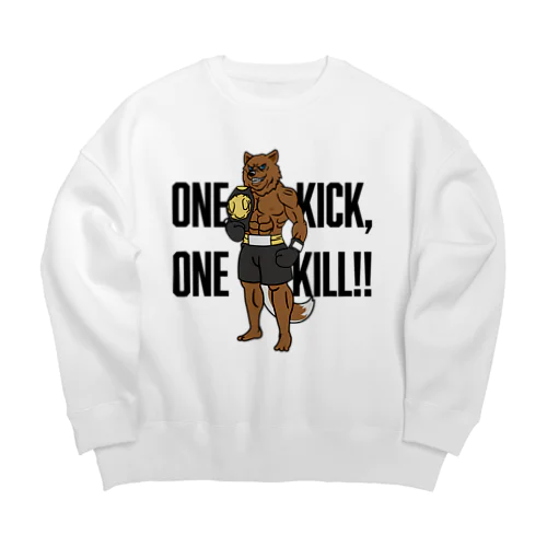 キックボクシング獣人（チャンピオンベルト） Big Crew Neck Sweatshirt