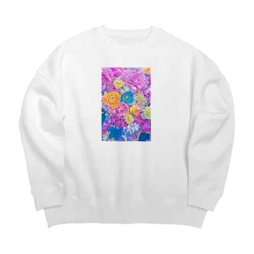 花柄 Big Crew Neck Sweatshirt