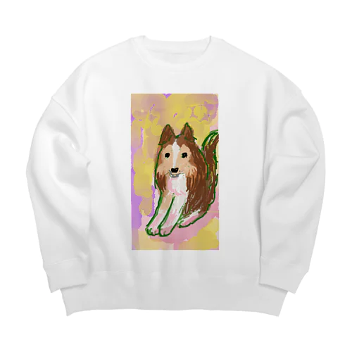 シェルティ  ノイちゃん Big Crew Neck Sweatshirt