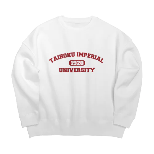 台北帝国大学グッズ/紅 Big Crew Neck Sweatshirt