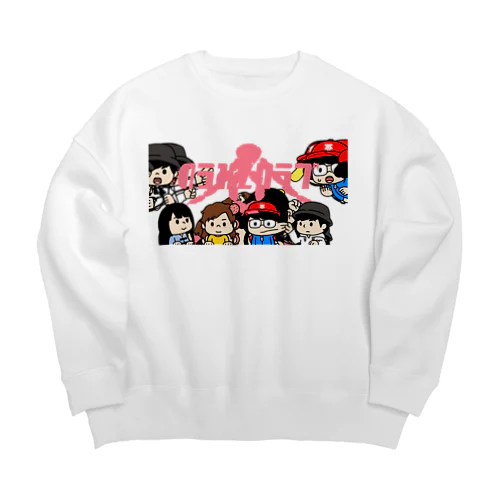 のうみそクラブOPアニメーション Big Crew Neck Sweatshirt