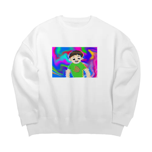 それ一口くれよ！！ Big Crew Neck Sweatshirt