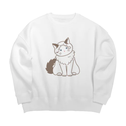 ラグドールのあおこ Big Crew Neck Sweatshirt