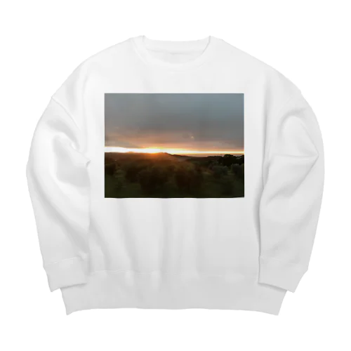 夜明け１ Big Crew Neck Sweatshirt