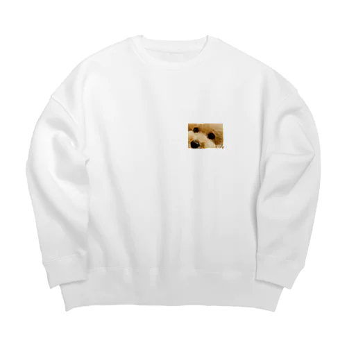 プードルここちゃん Big Crew Neck Sweatshirt