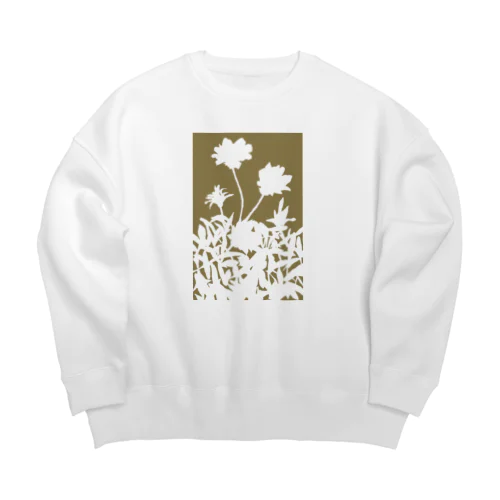 花咲く小径⑤きいろ Big Crew Neck Sweatshirt