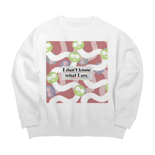 I don't know what I am（ver.2） Big Crew Neck Sweatshirt