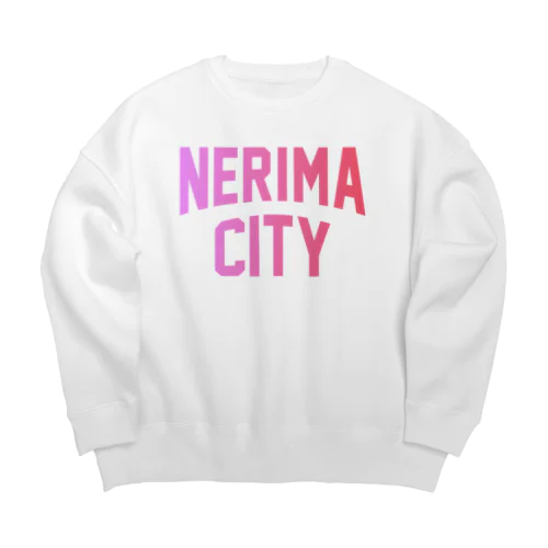 練馬区 NERIMA CITY ロゴピンク Big Crew Neck Sweatshirt