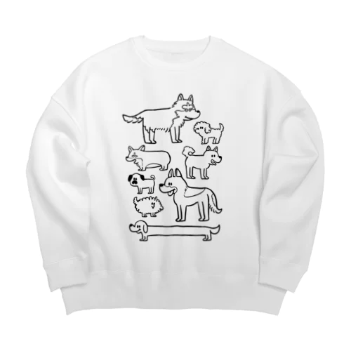 犬が好き Big Crew Neck Sweatshirt