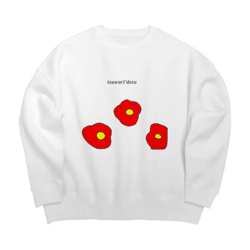 つわりです 梅の花ver. Big Crew Neck Sweatshirt