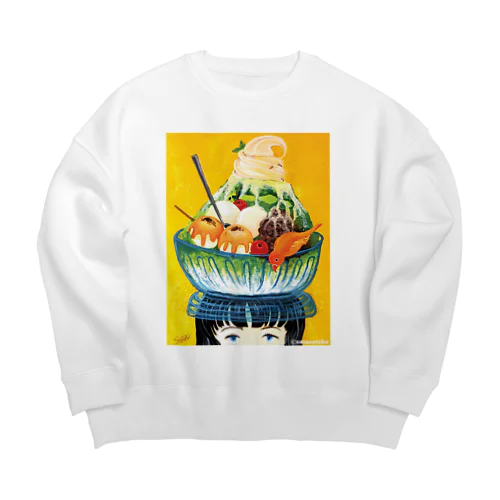 抹茶女子 Big Crew Neck Sweatshirt