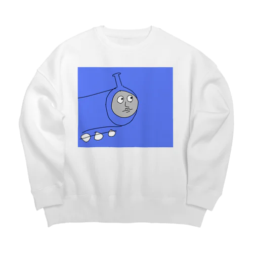 機関車くん Big Crew Neck Sweatshirt