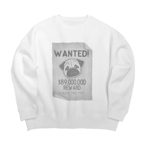 WANTED PUG Big Crew Neck Sweatshirt