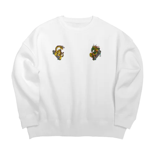 Tiger&Dragon Skate Sweat Shirts Big Crew Neck Sweatshirt