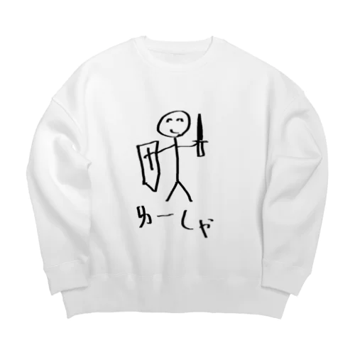 謎のへんてこ勇者 Big Crew Neck Sweatshirt