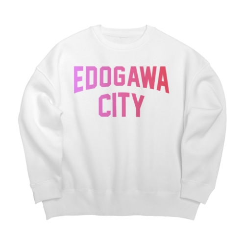 江戸川区 EDOGAWA CITY ロゴピンク Big Crew Neck Sweatshirt