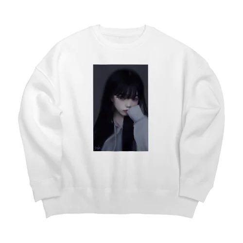 「 暗ヤミ 」 やとか Big Crew Neck Sweatshirt