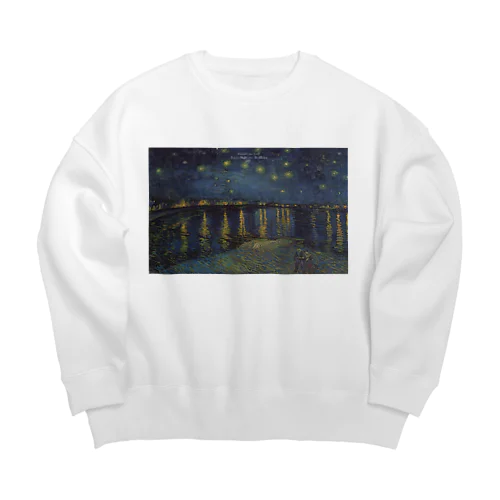 フィンセント・ファン・ゴッホ ローヌ川の星月夜 Big Crew Neck Sweatshirt