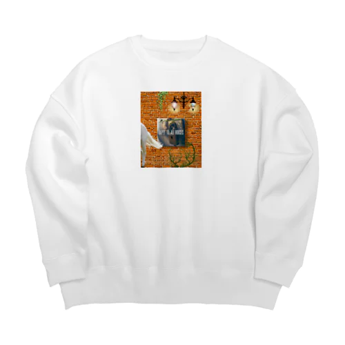 【引退馬支援企画】HAPPY TO ALL HORSES ウォールTYPE ケース Big Crew Neck Sweatshirt