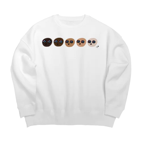 イロイロべいべー Big Crew Neck Sweatshirt